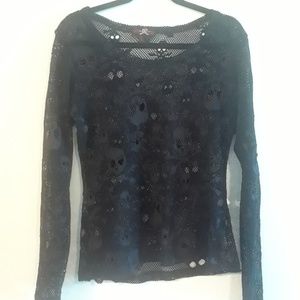 Royal Bones mesh top